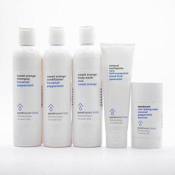 5-piece sweet orange daily routine set