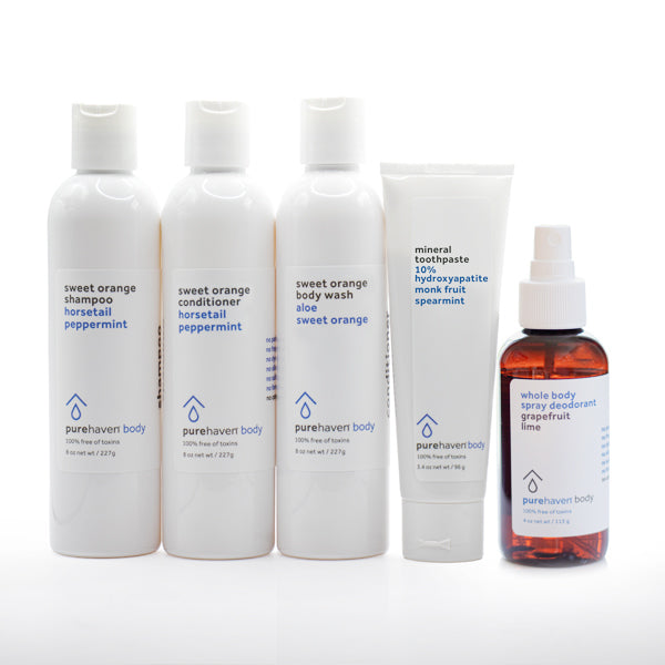 5-piece sweet orange daily routine set