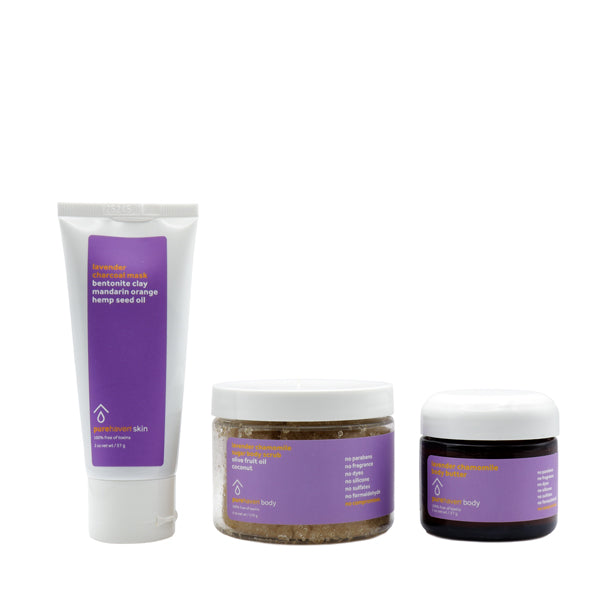 3-piece lavender chamomile set