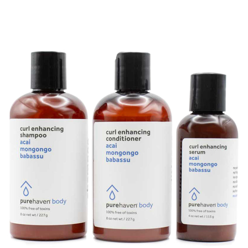 3-piece curl enhancing hair care set