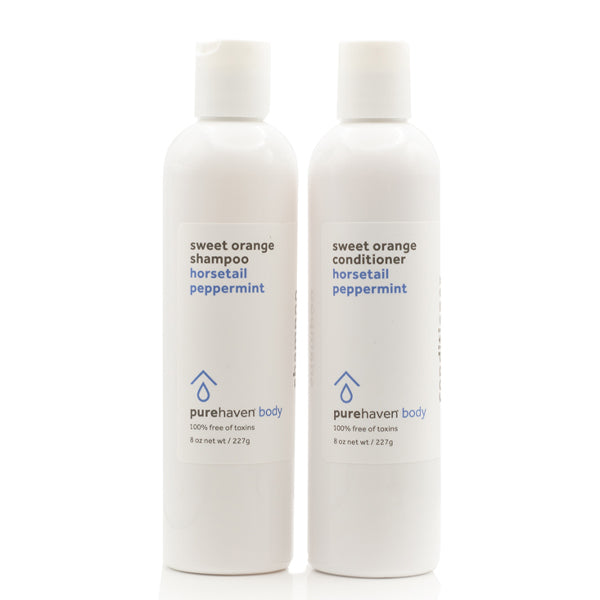 sweet orange shampoo + conditioner set