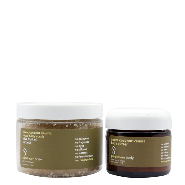 2-piece sweet coconut vanilla set