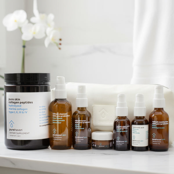 6-piece non-tox skin care set  + pure skin collagen peptides - Save over 41!