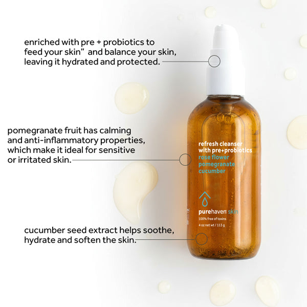 refresh cleanser with pre+probiotics