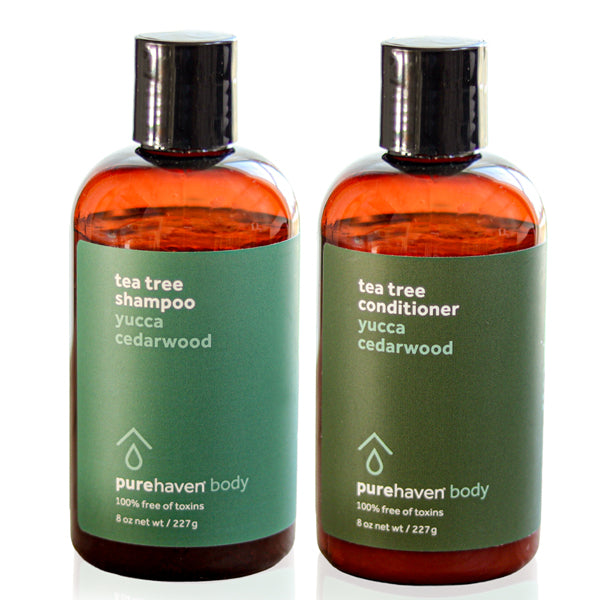 tea tree shampoo + conditioner set