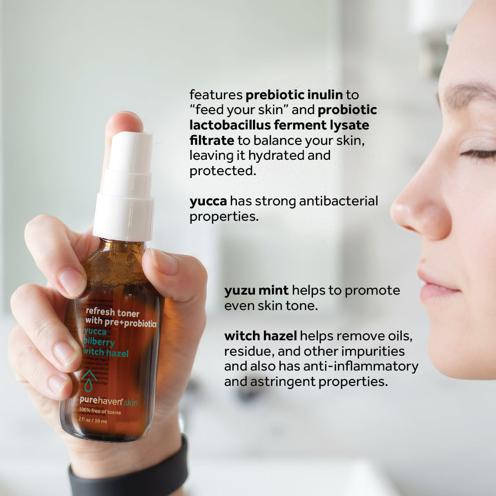 refresh toner with pre+probiotics